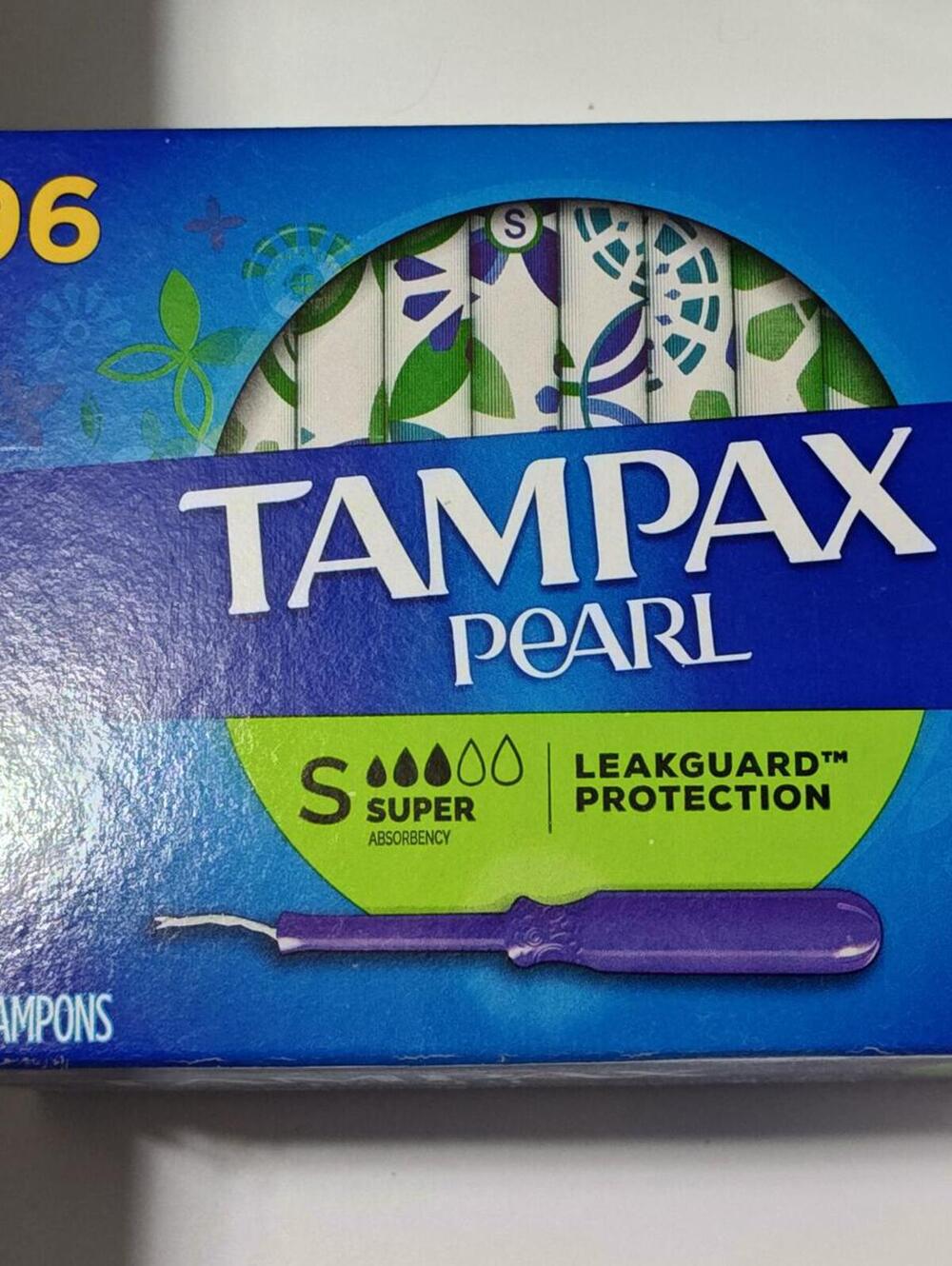Tampax Pearl 96 Ct.  Super Tampons